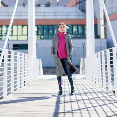 Un OUTFIT INVERNALE molto COLORATO (leggi qui se abiti in LIGURIA)